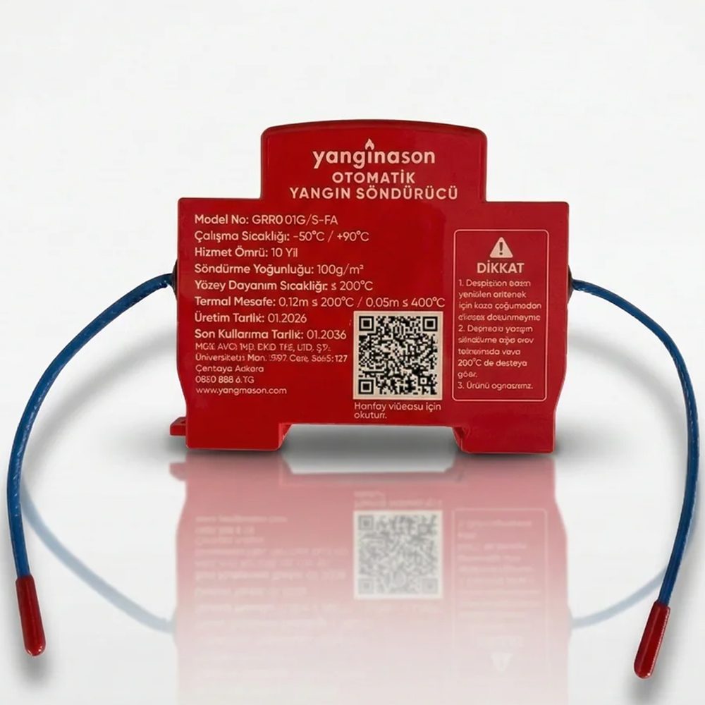 YANGINASON-01 PANO TİPİ OTOMATİK YANGIN SÖNDÜRÜCÜ
